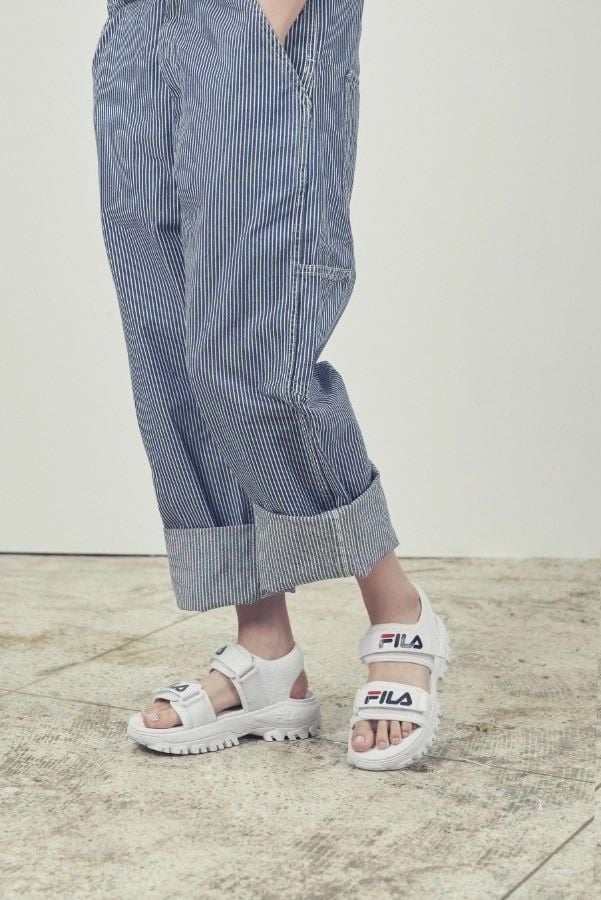  0493 - HÀNG CHÍNH HÃNG - GIÀY SANDAL FILA - MÀU *WHITE/TRĂNG* - CODE: 1SM00734 