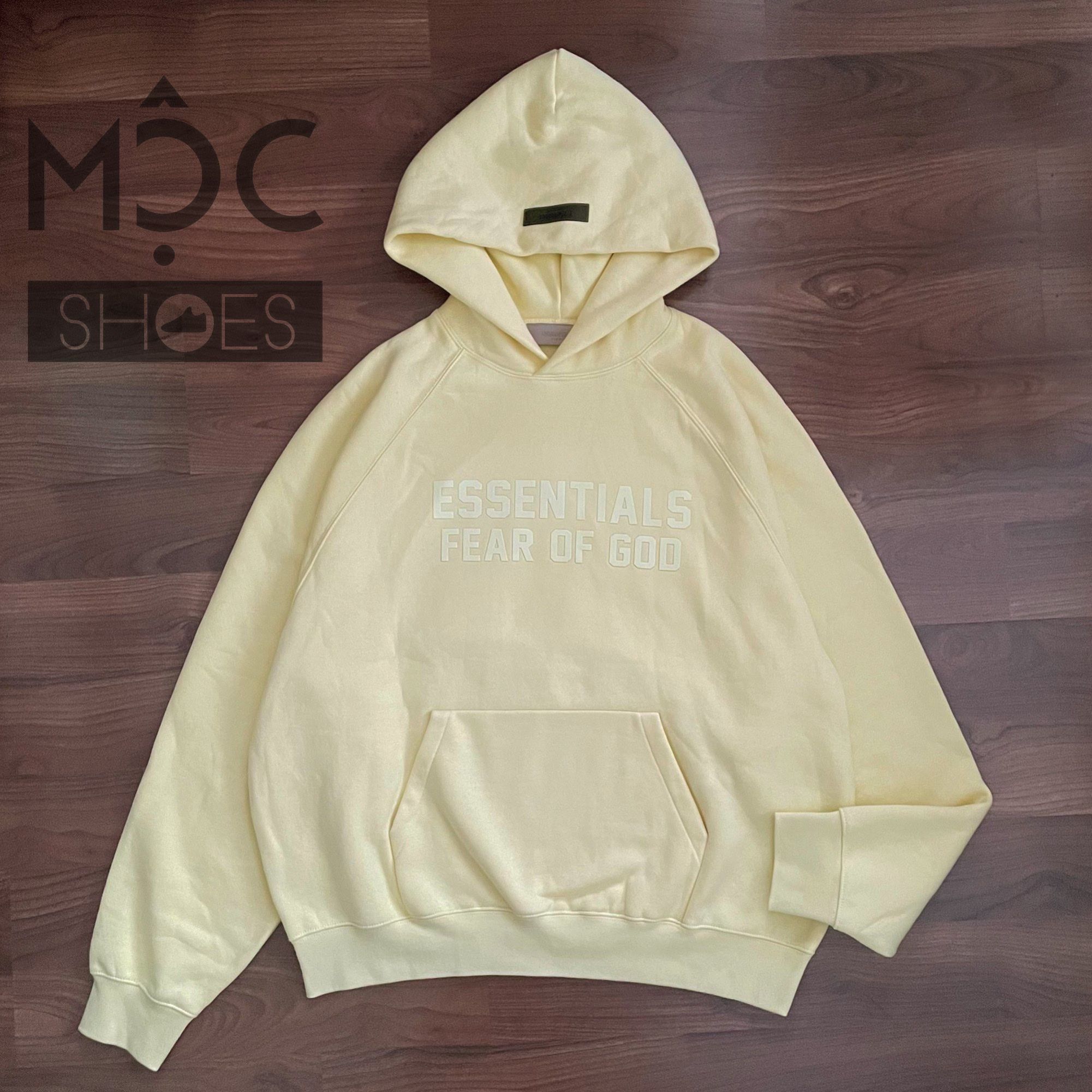  0508 - HÀNG CHÍNH HÃNG - ÁO HOODIE ESSENTIAL FEAR OF GOD MÀU *YELLOW/VÀNG CHANH* SS22 