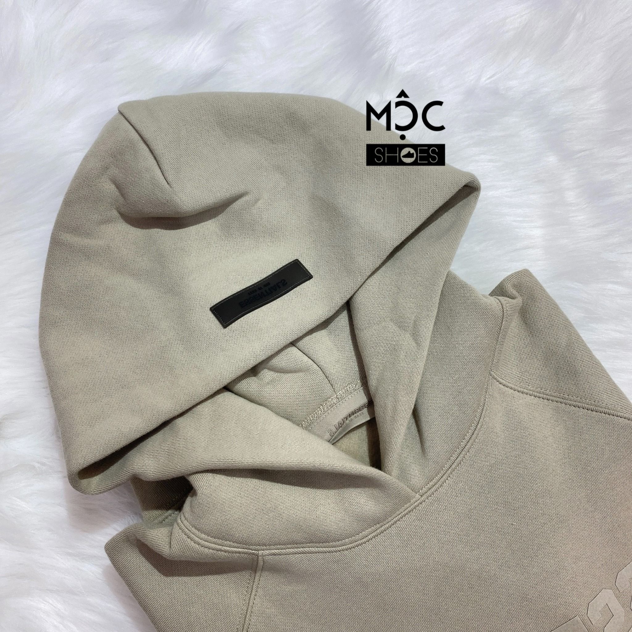  0522 - HÀNG CHÍNH HÃNG - ÁO HOODIE ESSENTIAL FEAR OF GOD MÀU XANH KHÓI *SMOKE GREEN* SS22 