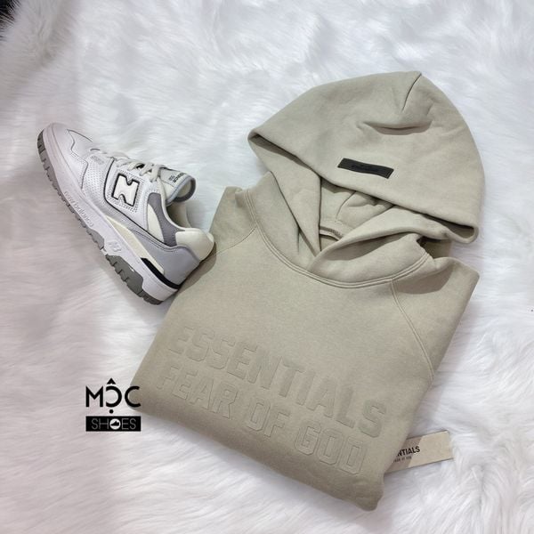  0522 - HÀNG CHÍNH HÃNG - ÁO HOODIE ESSENTIAL FEAR OF GOD MÀU XANH KHÓI *SMOKE GREEN* SS22 