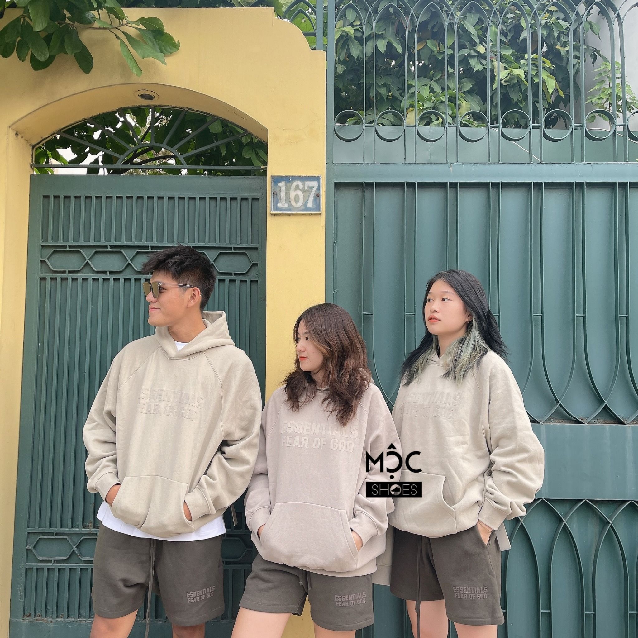  0522 - HÀNG CHÍNH HÃNG - ÁO HOODIE ESSENTIAL FEAR OF GOD MÀU XANH KHÓI *SMOKE GREEN* SS22 