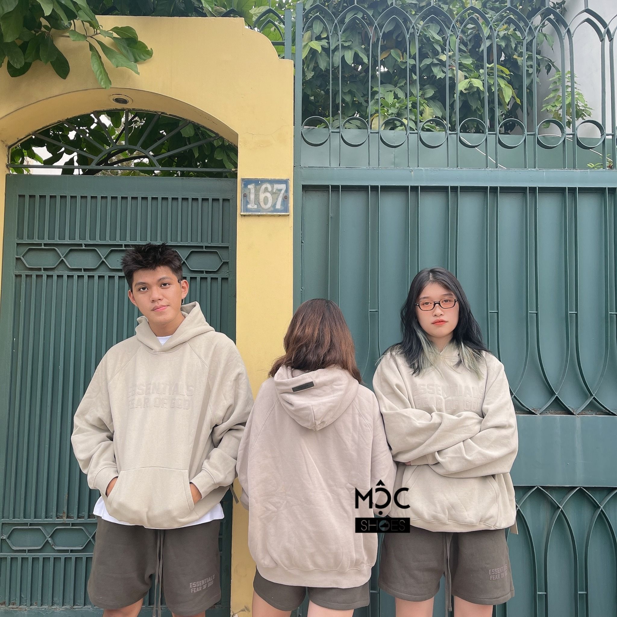  0522 - HÀNG CHÍNH HÃNG - ÁO HOODIE ESSENTIAL FEAR OF GOD MÀU XANH KHÓI *SMOKE GREEN* SS22 