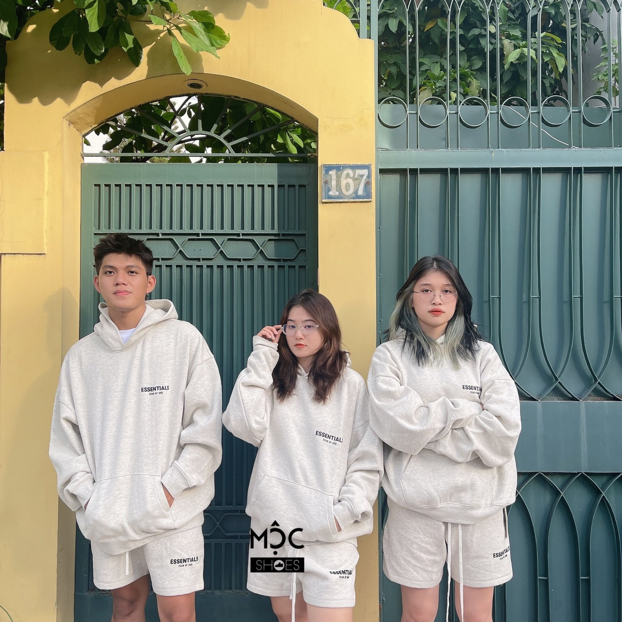  0523 - HÀNG CHÍNH HÃNG - ÁO HOODIE ESSENTIAL FEAR OF GOD MÀU OATMEAL MÀU *XÁM/GREY* SS22 