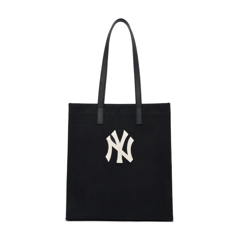  0531 - HÀNG CHÍNH HÃNG - TÚI TOTE MLB CANVAS NEW YORK YANKESS MÀU ĐEN - *BLACK* - CODE: 3AORM022N-50BKS 