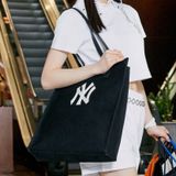  0531 - HÀNG CHÍNH HÃNG - TÚI TOTE MLB CANVAS NEW YORK YANKESS MÀU ĐEN - *BLACK* - CODE: 3AORM022N-50BKS 