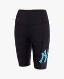  0533 - HÀNG CHÍNH HÃNG - QUẦN MLB BIKER LEGGING NỮ ATHLEISURE MÀU ĐEN LOGO XANH DƯƠNG - *BLACK* - CODE: 3FLGC0123 