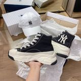  0542 - HÀNG CHÍNH HÃNG - GIÀY MLB CHUNKY HIGH -  CỔ CAO (MÀU ĐEN) - *BLACK/WHITE* - CODE: 32SHU1111-50L 