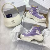  0544 - HÀNG CHÍNH HÃNG - GIÀY MLB CHUNKY HIGH - CỔ CAO (MÀU TÍM) - *PURPLE/YELLOW* - CODE: 32SHU1111-07V 