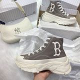  0543 - HÀNG CHÍNH HÃNG - GIÀY MLB CHUNKY HIGH - CỔ CAO (MÀU BE ) - *GREY/BEIGE* - CODE: 32SHU1111-43M 