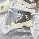  0543 - HÀNG CHÍNH HÃNG - GIÀY MLB CHUNKY HIGH - CỔ CAO (MÀU BE ) - *GREY/BEIGE* - CODE: 32SHU1111-43M 