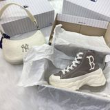  0543 - HÀNG CHÍNH HÃNG - GIÀY MLB CHUNKY HIGH - CỔ CAO (MÀU BE ) - *GREY/BEIGE* - CODE: 32SHU1111-43M 