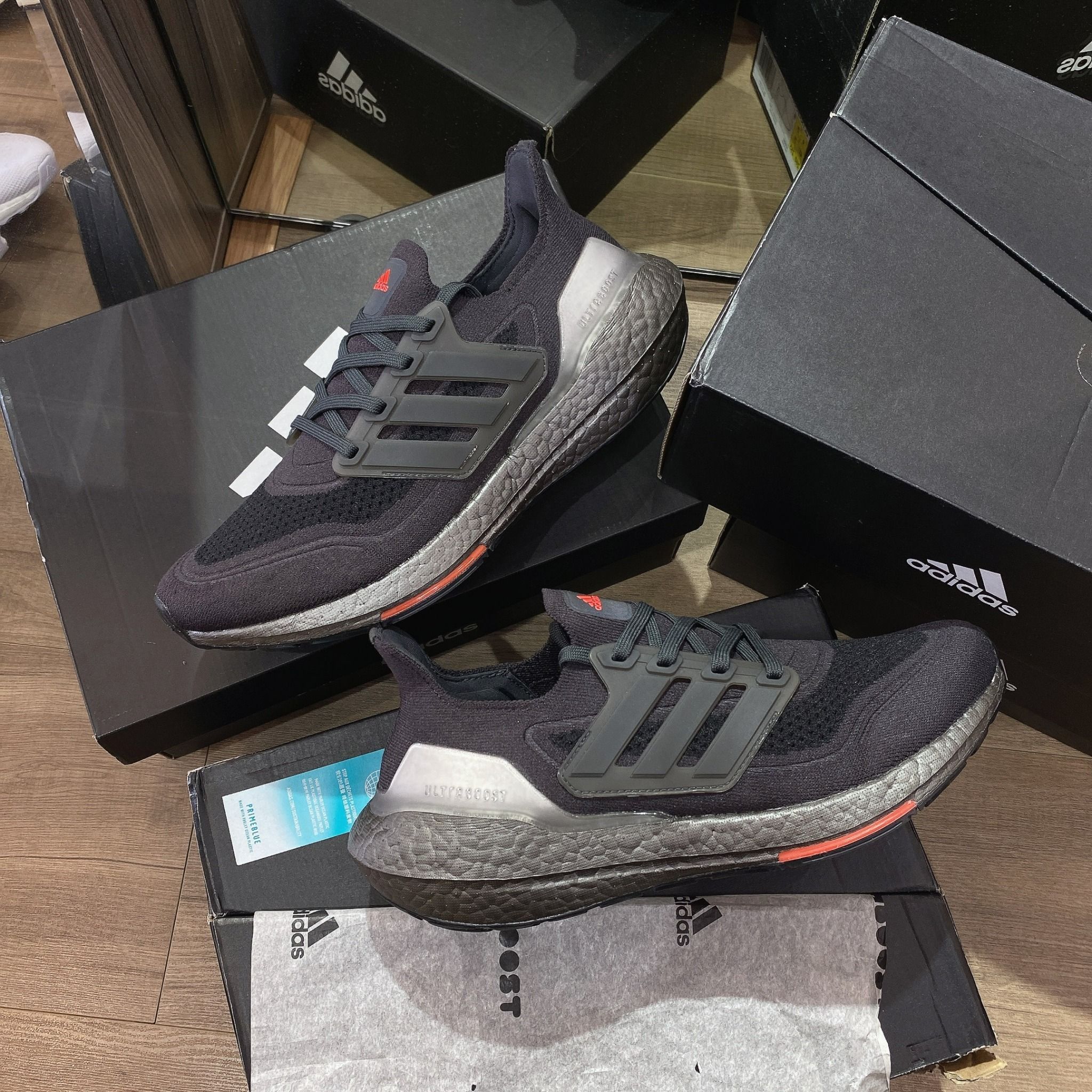  0615 - HÀNG CHÍNH HÃNG - GIÀY ADIDAS ULTRABOOST 21 PRIME MÀU ĐEN ĐỎ - *BLACK/RED* - Code: FY3952 