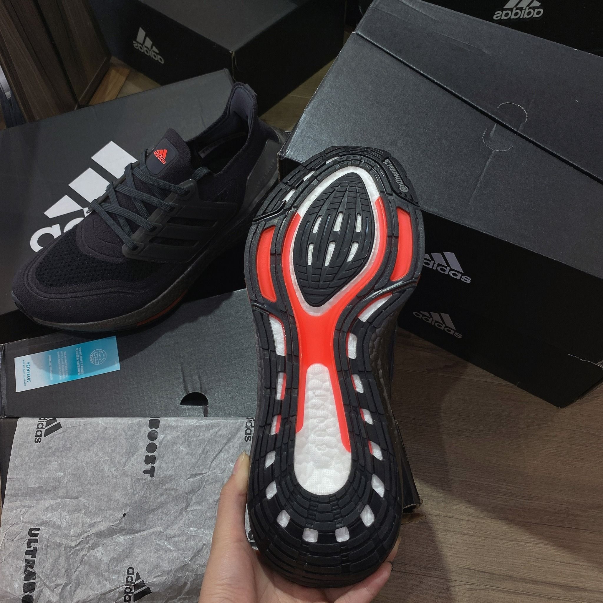  0615 - HÀNG CHÍNH HÃNG - GIÀY ADIDAS ULTRABOOST 21 PRIME MÀU ĐEN ĐỎ - *BLACK/RED* - Code: FY3952 