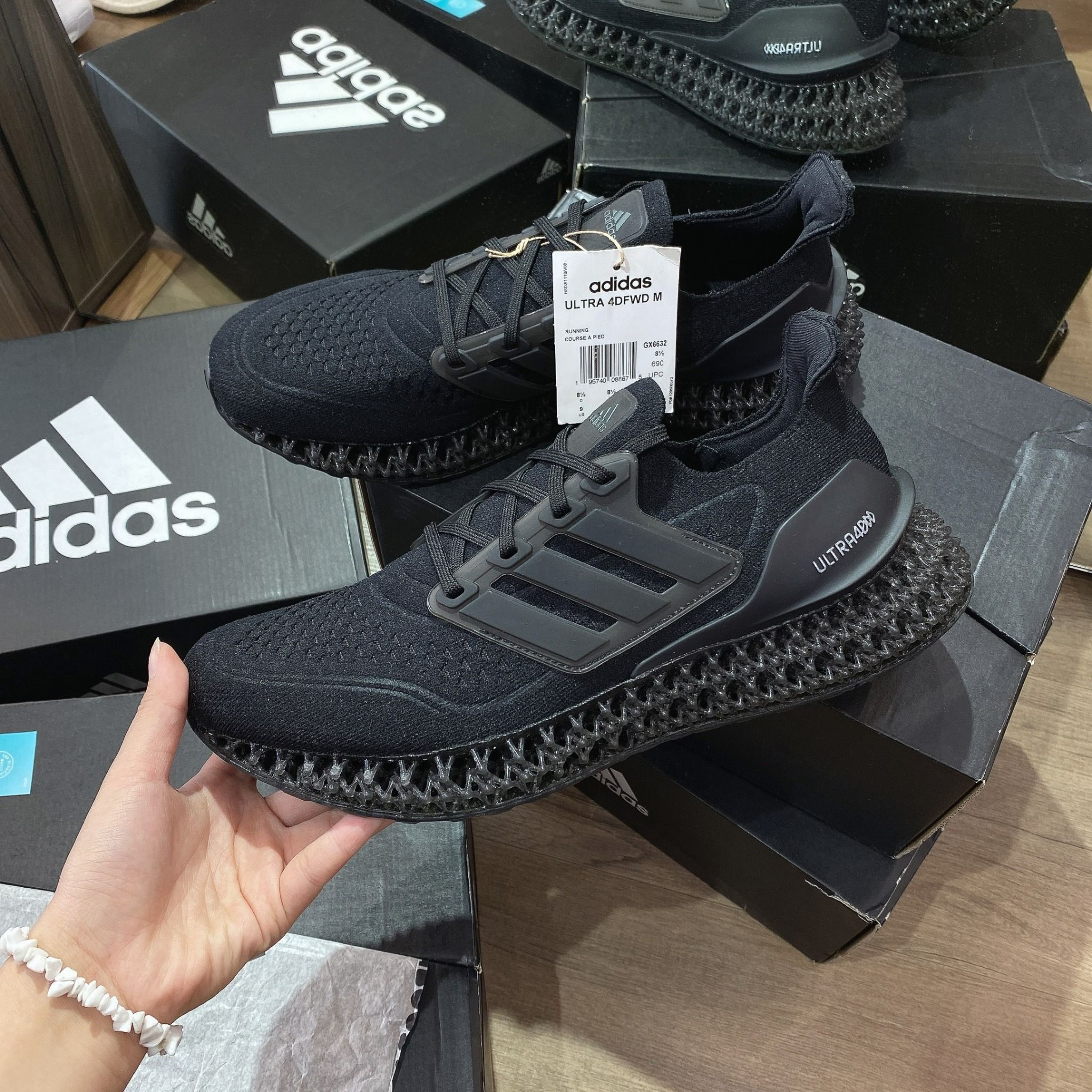  0606 - HÀNG CHÍNH HÃNG - GIÀY THỂ THAO ADIDAS ULTRA 4DFWD PRIMEKNIT MÀU ĐEN -*BLACK* - CODE: GX6632 