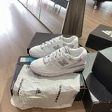  0551 - HÀNG CHÍNH HÃNG - GIÀY NEW BALANCE 550 MÀU TRẮNG LOGO XÁM - *GREY/WHITE* - CODE: BBW550BB 