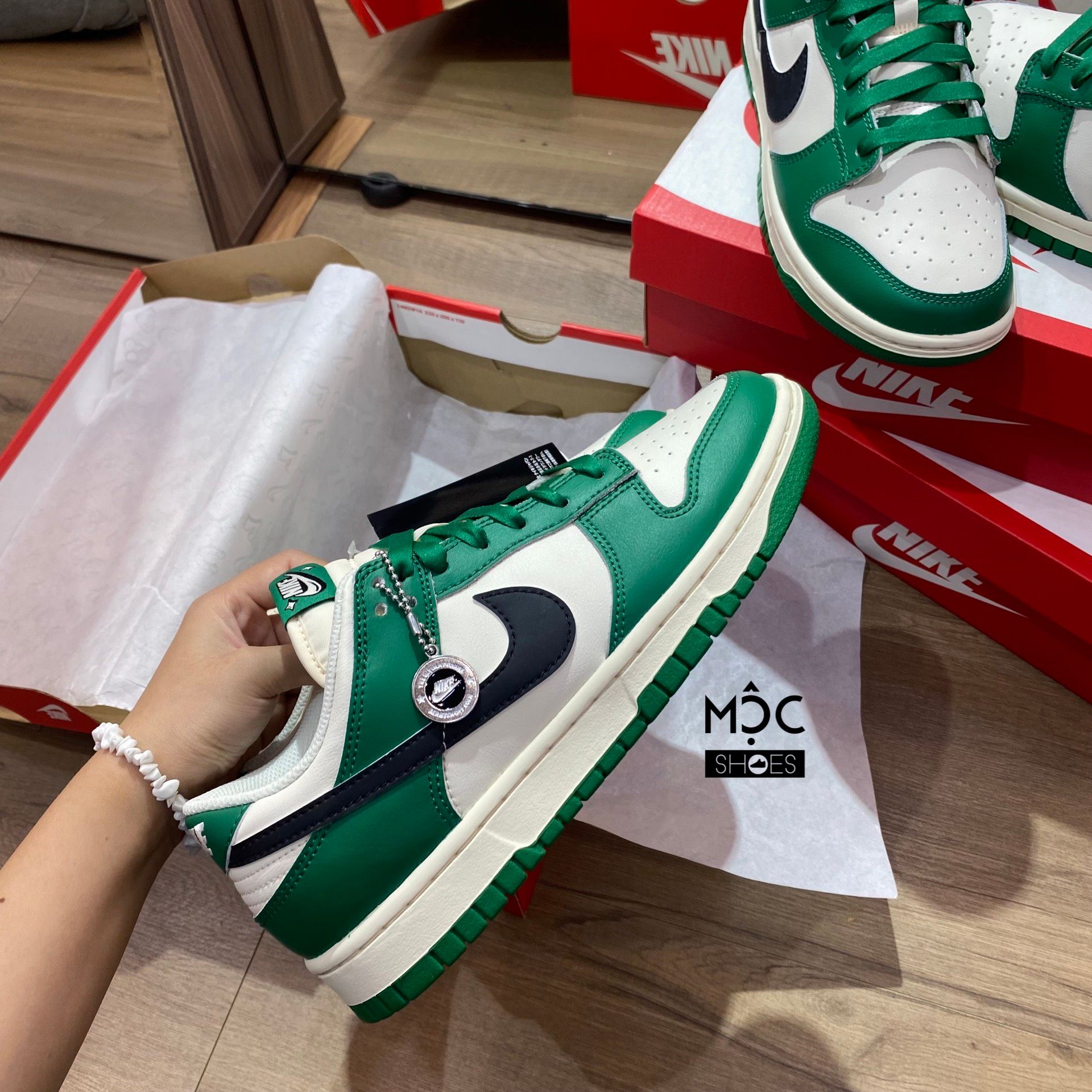  0560 - HÀNG CHÍNH HÃNG - GIÀY NIKE DUNK LOW RETRO SE JACKPOT 'MALACHITE' MÀU XANH LÁ - *GREEN/CREAM* - CODE: DR9654-100 