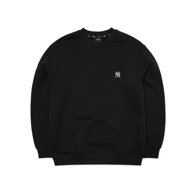  0555 - HÀNG CHÍNH HÃNG - ÁO SWEATER MLB NEW YORK YANKEES LOGO BASIC NY MÀU ĐEN - *BLACK* - CODE: 3AMTB0616 - 50BKS 