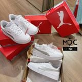  0573 - HÀNG CHÍNH HÃNG - GIÀY PUMA SKYE CLEAN MÀU TRẮNG LOGO BẠC METALLIC - *SILVER/WHITE* - CODE: 381106 02 