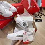  0573 - HÀNG CHÍNH HÃNG - GIÀY PUMA SKYE CLEAN MÀU TRẮNG LOGO BẠC METALLIC - *SILVER/WHITE* - CODE: 381106 02 
