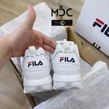  0580 - HÀNG CHÍNH HÃNG - GIÀY FILA DISRUPTOR 2 TAPE MÀU TRẮNG - *WHITE* - CODE: FS1HTA3091X_WWT 