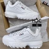  0580 - HÀNG CHÍNH HÃNG - GIÀY FILA DISRUPTOR 2 TAPE MÀU TRẮNG - *WHITE* - CODE: FS1HTA3091X_WWT 