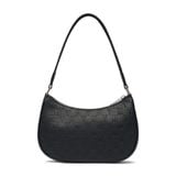  0577 - HÀNG CHÍNH HÃNG - TÚI KẸP NÁCH HOBO NEW YORK YANKEES HỌA TIẾT MONOGRAM IN NỔI CỔ ĐIỂN MÀU ĐEN - *BLACK* - CODE: 3ABQS022N-50BKS 