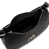  0577 - HÀNG CHÍNH HÃNG - TÚI KẸP NÁCH HOBO NEW YORK YANKEES HỌA TIẾT MONOGRAM IN NỔI CỔ ĐIỂN MÀU ĐEN - *BLACK* - CODE: 3ABQS022N-50BKS 