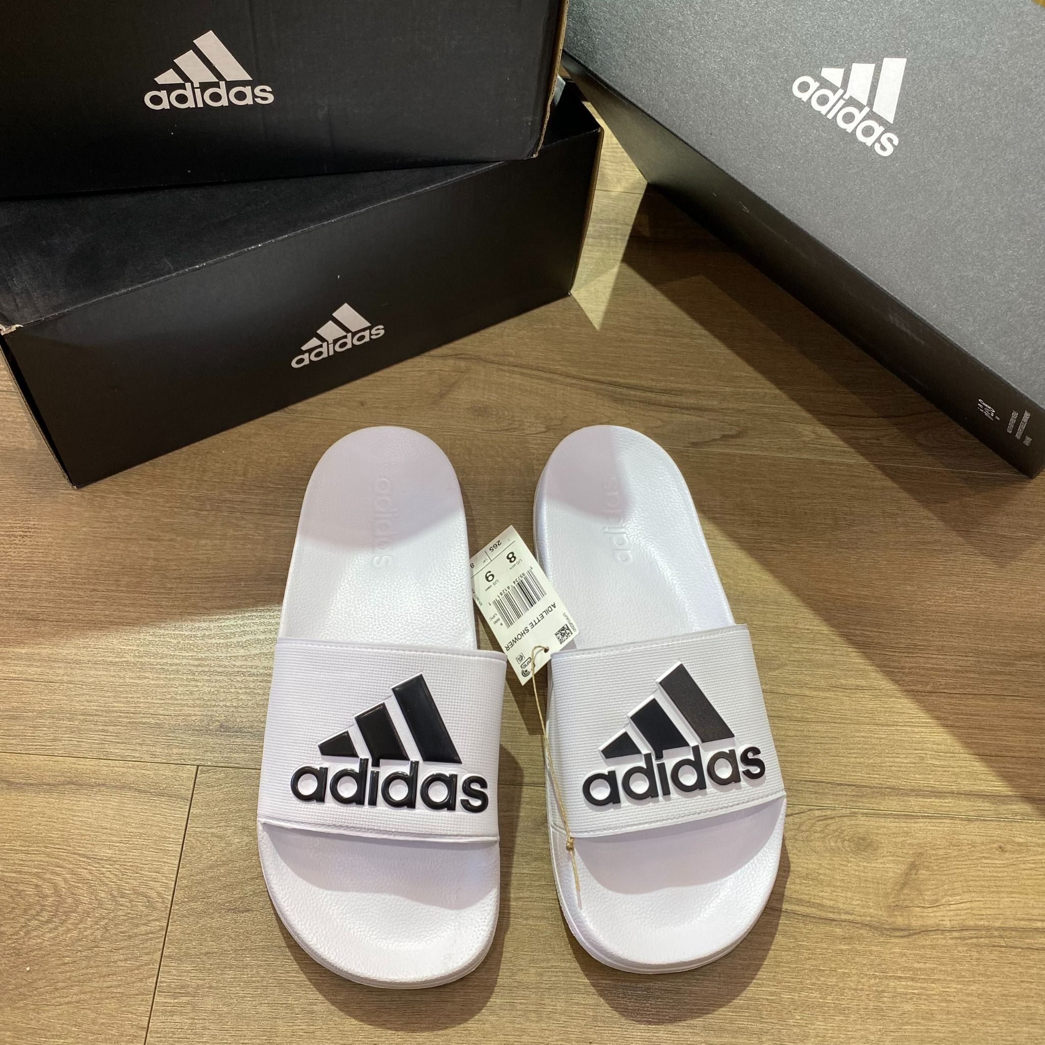  0584 - HÀNG CHÍNH HÃNG - DÉP ADIDAS ADILLETE SHOWER BIG LOGO LITE MÀU TRẮNG - *WHITE* - CODE: GZ3779 