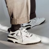  0594 - HÀNG CHÍNH HÃNG - GIÀY NEW BALANCE 550 MÀU OFFWHITE TRẮNG ĐEN - *WHITE/BLACK* - CODE: BB550HA1 