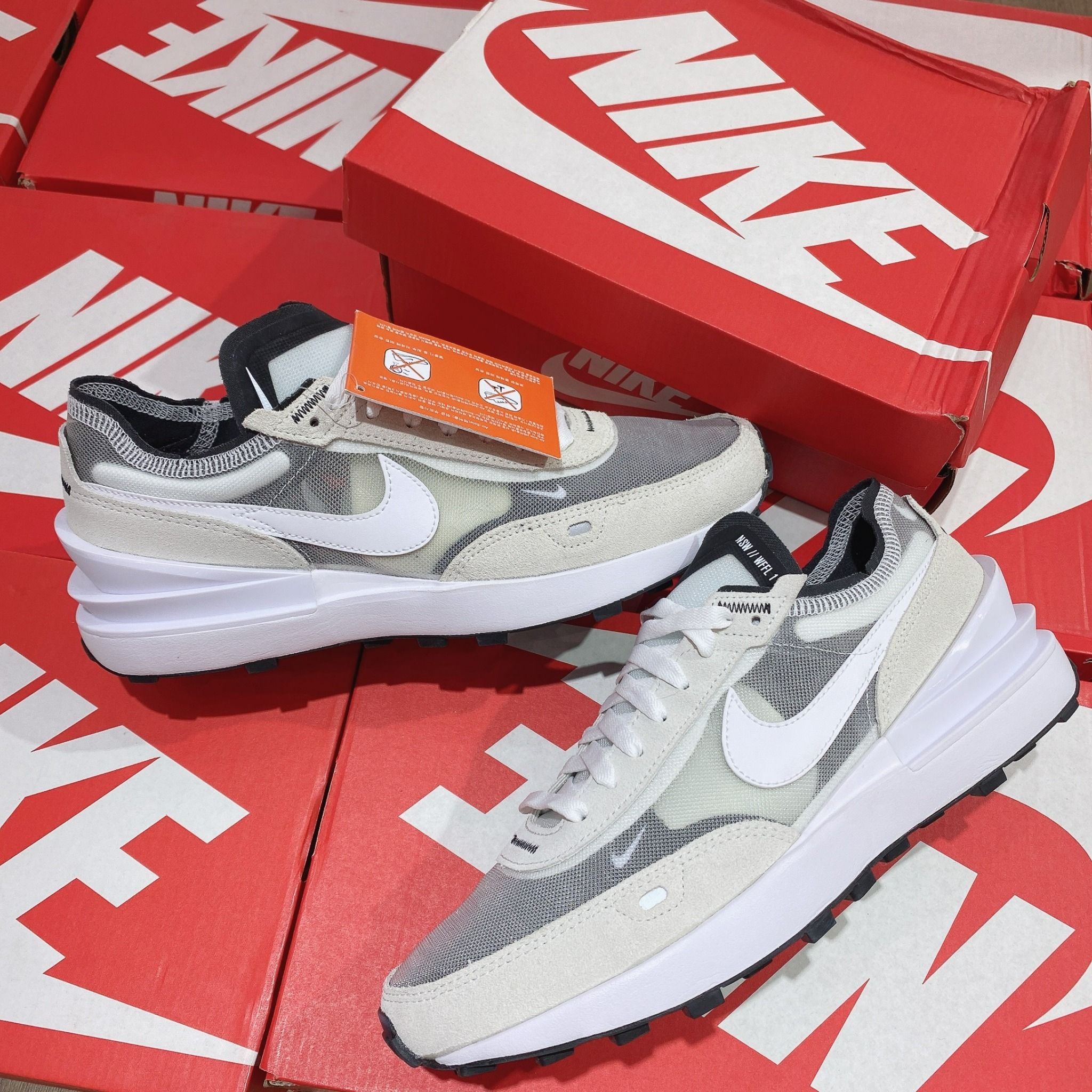  0605 - HÀNG CHÍNH HÃNG - GIÀY NIKE WAFFLE ONE 'SUMMIT WHITE' MÀU XÁM BE - *BEIGE/GREY* - CODE: DA7995 -100 