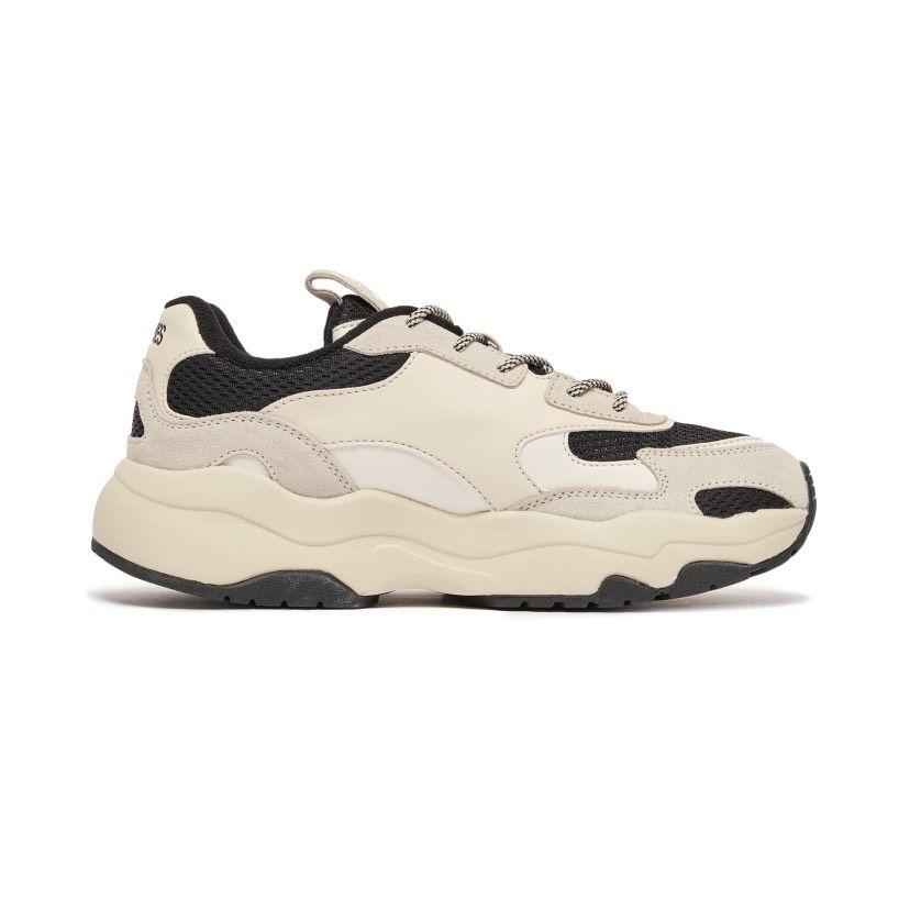  0610 - HÀNG CHÍNH HÃNG - GIÀY SNEAKER MLB CHUNKY LITE NEW YORK MÀU ĐEN - *BLACK/BEIGE* - CODE: 3ASHC311N - 50BKS 