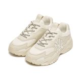  0609 - HÀNG CHÍNH HÃNG - GIÀY SNEAKER MLB CHUNKY LITE NEW YORK MÀU KEM - *BEIGE/IVORY* - CODE: 3ASHC311N-50IVS 