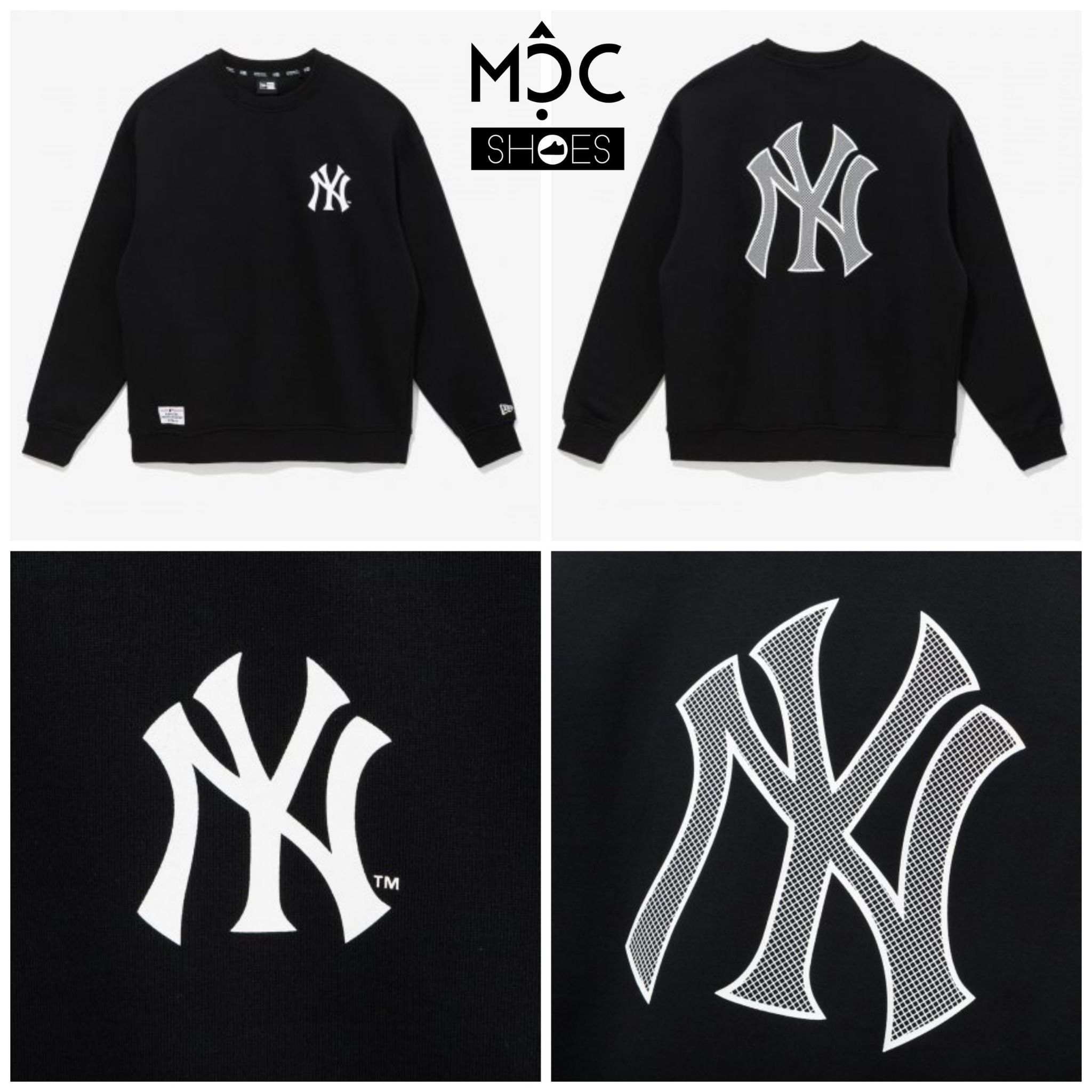 Túi đeo chéo nữ mini xanh dương thêu logo NY MLB Monogram New York Yankees