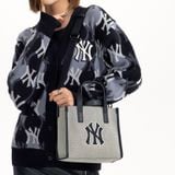  0635 - HÀNG CHÍNH HÃNG - TÚI ĐEO CHÉO MLB SMALL TOTE BASIC LOGO CANVAS NY MÀU ĐEN - *BLACK* - CODE: 3AORS062N-50BKS 