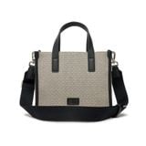  0635 - HÀNG CHÍNH HÃNG - TÚI ĐEO CHÉO MLB SMALL TOTE BASIC LOGO CANVAS NY MÀU ĐEN - *BLACK* - CODE: 3AORS062N-50BKS 