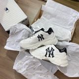  0658 - HÀNG CHÍNH HÃNG - GIÀY MLB BIGBALL CHUNKY DIAMOND MONOGRAM NEW YORK YANKEE MÀU KEM - *CREAM* - CODE: 3ASHCDM2N-50BKS 