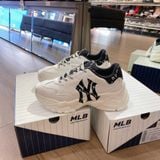  0658 - HÀNG CHÍNH HÃNG - GIÀY MLB BIGBALL CHUNKY DIAMOND MONOGRAM NEW YORK YANKEE MÀU KEM - *CREAM* - CODE: 3ASHCDM2N-50BKS 