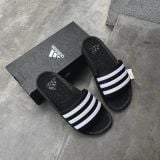  0678 - HÀNG CHÍNH HÃNG - DÉP ADIDAS BOOST - MÀU ĐEN SỌC TRẮNG - *BLACK/WHITE* - CODE: FY8154 