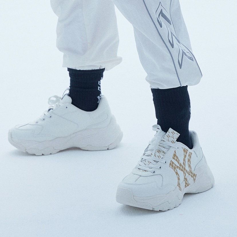  0750 - HÀNG CHÍNH HÃNG - GIÀY MLB BIGBALL CHUNKY MONO LT NEW YORK YANKEE MÀU KEM - *CREAM* - CODE: 3ASHCM01N-50IVS 