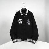  0716 - HÀNG CHÍNH HÃNG - ÁO KHOÁC BÓNG CHÀY VARSITY MARTINY X MLB CHICAGO MÀU ĐEN 2022 - *BLACK* 