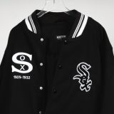  0716 - HÀNG CHÍNH HÃNG - ÁO KHOÁC BÓNG CHÀY VARSITY MARTINY X MLB CHICAGO MÀU ĐEN 2022 - *BLACK* 