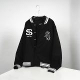  0716 - HÀNG CHÍNH HÃNG - ÁO KHOÁC BÓNG CHÀY VARSITY MARTINY X MLB CHICAGO MÀU ĐEN 2022 - *BLACK* 