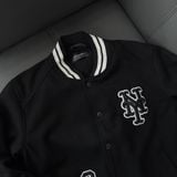  0717 - HÀNG CHÍNH HÃNG - ÁO KHOÁC BÓNG CHÀY VARSITY MARTINY X MLB NEW YORK MÀU ĐEN 2022 - *BLACK* 