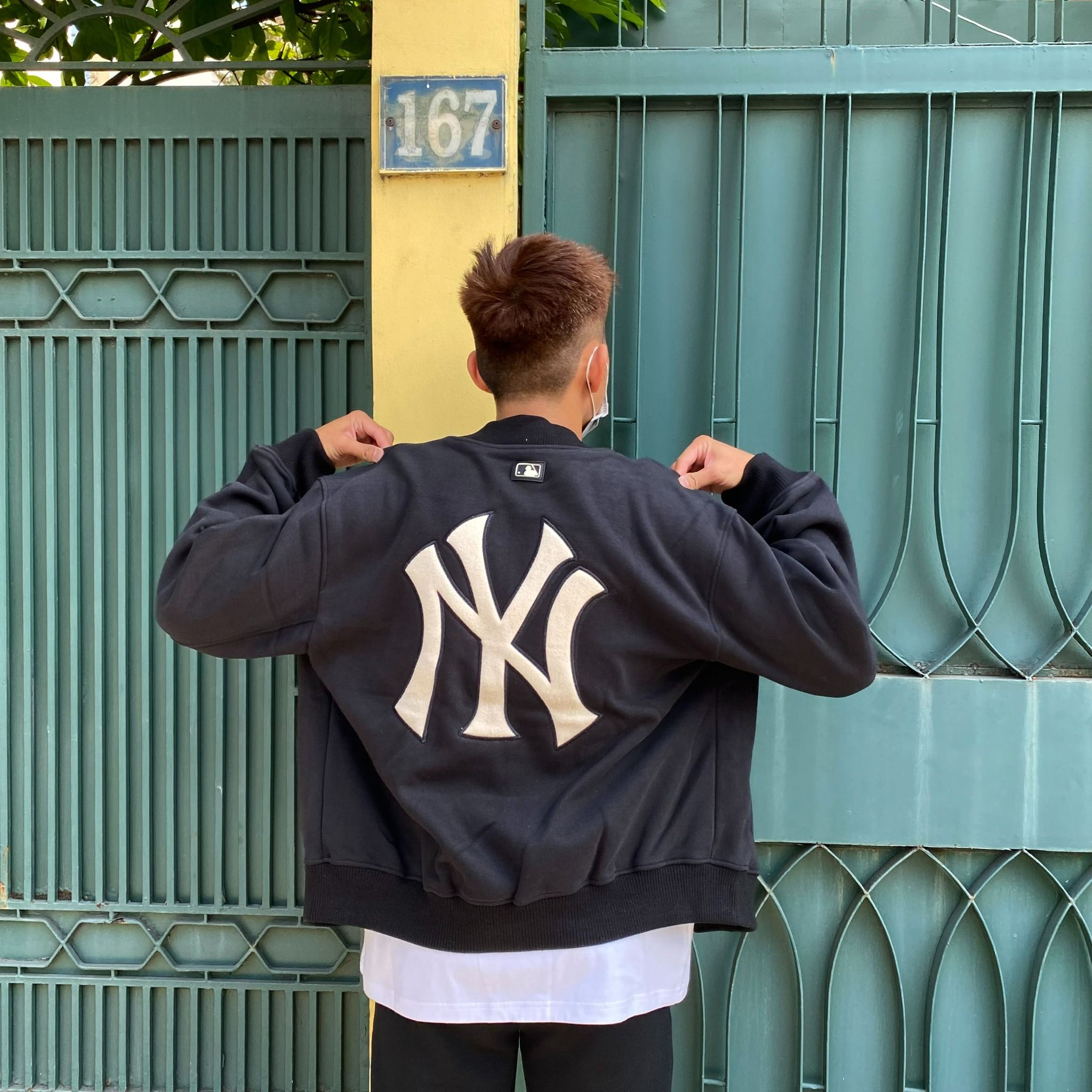 Bomber Jacket New Era MLB Team Apparel Bomber NY navy 11788927 Queens #58 Bomber Jacket New Era MLB Team Apparel Bomber NY navy 11788927 Queens