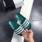  0721 - HÀNG CHÍNH HÃNG - DÉP ĐÚC ADIDAS ADILETTE AQUA SLIDE MÀU XANH LÁ SỌC TRẮNG - *GREEN/WHITE* - CODE: F35537 