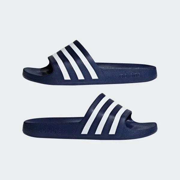  0722 - HÀNG CHÍNH HÃNG - DÉP ĐÚC ADIDAS AQUA SLIDE - MÀU XANH NAVY SỌC TRẮNG - *NAVY/WHITE* - CODE: F35542 