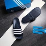  0722 - HÀNG CHÍNH HÃNG - DÉP ĐÚC ADIDAS AQUA SLIDE - MÀU XANH NAVY SỌC TRẮNG - *NAVY/WHITE* - CODE: F35542 