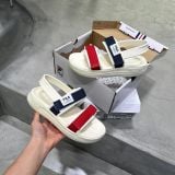  0740 - HÀNG CHÍNH HÃNG - GIÀY QUAI HẬU SANDAL FILA SURFY MÀU KEM SỌC ĐỎ XANH - *CREAM/RED/BLUE* - CODE: 1SM01583D - 121 