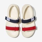  0740 - HÀNG CHÍNH HÃNG - GIÀY QUAI HẬU SANDAL FILA SURFY MÀU KEM SỌC ĐỎ XANH - *CREAM/RED/BLUE* - CODE: 1SM01583D - 121 