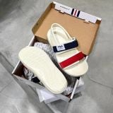  0740 - HÀNG CHÍNH HÃNG - GIÀY QUAI HẬU SANDAL FILA SURFY MÀU KEM SỌC ĐỎ XANH - *CREAM/RED/BLUE* - CODE: 1SM01583D - 121 